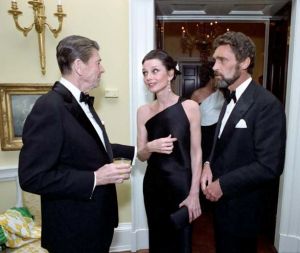 Audrey Hepburn and partner Robert Wolders with Ronald Reagan.jpg